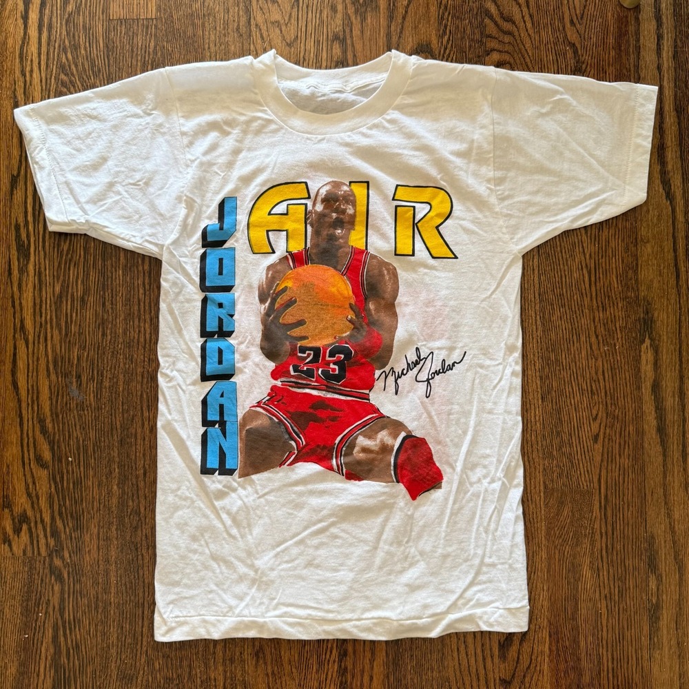 Vintage 90's Air Jordan‎ T Shirt Size Small Michael Jordan #23 RARE Tee